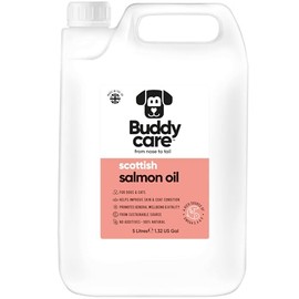 Buddycare Scottish Salmon Oil - 5L - Natural Supplement for Dogs & Cats - Rich in Omega-3 Fatty Acids for a Healthy Coat and Skin