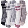 LANLEO Fuzzy Socks for Women Soft Cozy Fluffy Slipper Winter