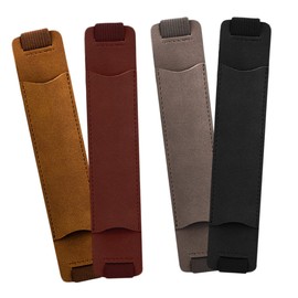 STOBOK Adjustable Elastic Band Leather Pen Protector for Notebook Pen Holder Case Scratch-Proof and for Men Women