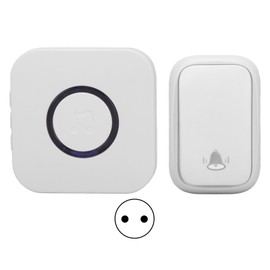 Long Distance Wireless Doorbell Self Powered Waterproof Door Bell Pager for Home Use 100‑240V EU Plug