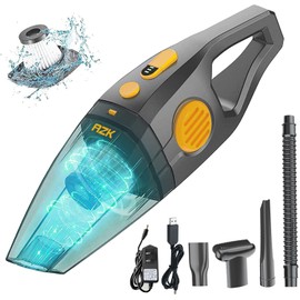 AZHZOLSK Dust Buster Upgrade Handheld Vacuum Cordless Rechargeable Handheld Vacuums 12000PA-16500PA High Power with Power Display for Car, Home, Office, Pet Hair Travel Cleaning Wet and Dry Use