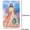 Needzo Divine Mercy Holy Prayer Card with Medal and Chaplet