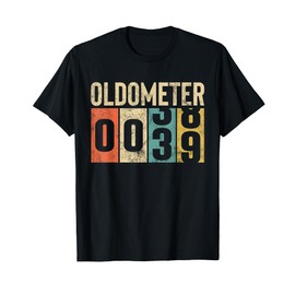 Funny 39 Years Old Oldometer Vintage 39th Birthday Odometer T-Shirt