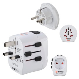 Hama World Travel Pro Light Adaptor Set USB 3-Pin 2x USB