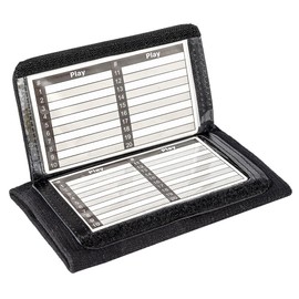 Adult Wrist Coach (10 Pack)- Triple Windows Playbook QB Wristband - Great for Football Plays, Baseball Calls All Sports (Black)