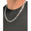 Aka Gioielli® - Figaro Chain 9 mm 925 Sterling Silver