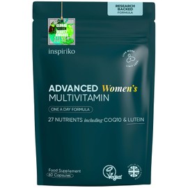 Inspiriko Women's Multivitamins, 100mg CoQ10 & Lutein, 27 Vitamins, 60 Serv