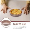 Mobestech 2pcs Non-Stick Quiche Pans Removable Bottom Tart Baking Trays