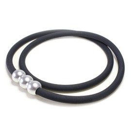 Elg Synapse Necklace (ZERO) Black x Silver EGSZN116 M (49 cm)