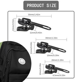 QGK Zipper für Reißverschluss reparatur set, QGK 15 Stück Fix-reißverschluss Zipper, Reisverschluss-zipper Ersatz, Universal Reißverschluss-reparaturset für Kleidung, Rucksack, Gepäck, Schlafsack