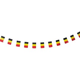 Belgium Flag Pack of 40 Belgium Flag Belgium Garland 11.4 m Belgium Bunting National Flag European Flags 14 x 21 cm for Garden Bar Decorations