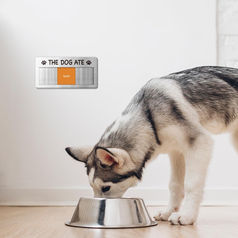 Dog Fed Sign- Dog Feeding Chart 3 Times A Day,Pet