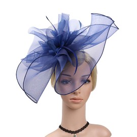 Women Fascinator Hat Flower Mesh Veil Pillbox Hat Wedding Bridal Headdress Retro Hat Cocktail Tea Hair Accessories for Church Cocktail Tea Party Banquet Dance Hen Party