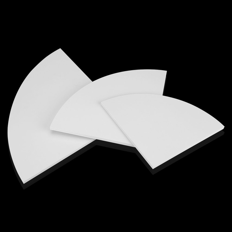 Headerbs 3 Layers White Floating Corner Shelf Wall Mounted Storage