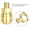 Pack of 10 Euro Compressed Air Coupling 1/4 Inch BSP