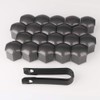 Kiligen 22pcs Auto Short Nuts Lightweight Wheel Nuts Wheel Dress