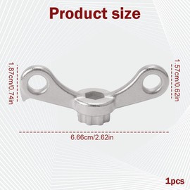 Professional Bike Crank Removal Tool with Safety Hook, Compatible with Shimano Hollowtech II, Easy Crank Extractor for Quick Removal & Installation (Silver)