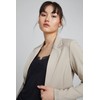 ICHI IHKATE BL Women's Blazer, Short Stretch Jacket, One-Button, with