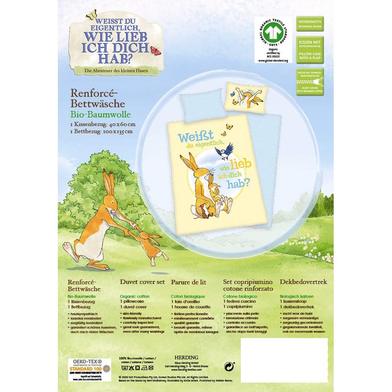 Herding Baby Best Cotton Bedding Set, Multi-Colour, 40 x 60