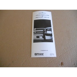 NOS Original 1994 Dodge Ram Truck Accessories Salesman Application Guide