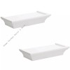 Greenbrier International Inc. SET OF 2 Small White Floating Plastic