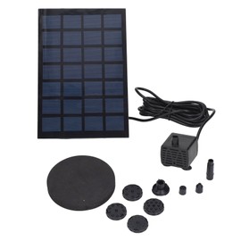 Solar Fountain Pump Direct Drive 6 Nozzles Low Power Consumption Solar Floating Fountain for Garden 7V