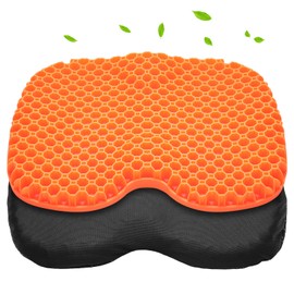 Gel Cushion, Thick Gel Cushion, Zero Gravity Chair Cushion, Compact Honeycomb Gel Cushion, Seat Cushion, Seat Cushion, Includes Cover, Breathable, Four Seasons, Ergonomic, For Offices, Home,