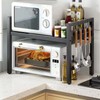 LUCKY KVW Microwave Oven Rack, Microwave stand,Adjustable Shelf with 6