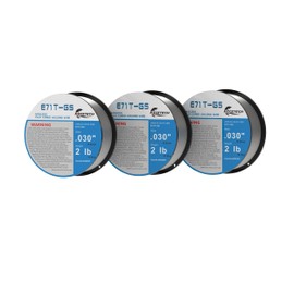 NICETECH, Gasless Flux Cored Welding Wire, Carbon Steel, E71TGS (3PK, .030", 2LB)