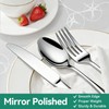 49-Piece Silverware Set with Organizer, Stainless Steel Flatware Utensils Set