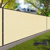 Palace World 7' x 20' Beige Fence Privacy Screen Commercial