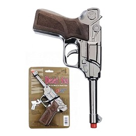 PARRIS CLASSIC QUALITY TOYS EST. 1936 PARRIS CLASSIC QUALITY TOYS EST. 1936 Desert Fox, WWII-Themed Toy, 7.75" Long, Die-Cast Metal, Uses #913 8-Shot Action Ring Caps, Theater Prop & Costume Accessory