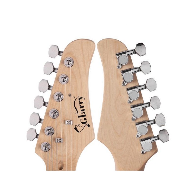 Glarry GST Stylish Electric Guitar Kit with Black Pickguard Dark