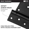 Ilyapa Heavy Duty Self Closing Shed Door Hinges, 4 Pack