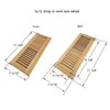 Homewell Red Oak Wood Floor Register Vent Cover, Drop in