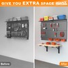 Heavy Duty Wall Mounted Folding Workbench, Collapsible Wall Table