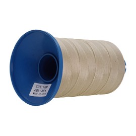 Mandala Crafts Bonded Nylon Thread Khaki Heavy Duty Sewing Threads - 1250 YDs Size 138 420D T135 Tex 135 Thread for Leather Jeans Weaving Outdoor Marine Upholstery Threads