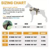 USLOCAL Tactical Service Dog Harness with Control Handle No Pulling