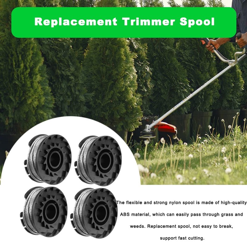 Pack of 4 Thread Spools Grass Trimmer Thread Replacement Spools