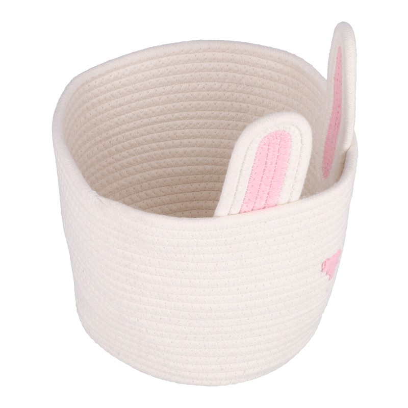 Storage Basket Rugged Lovely Small Bunny Attractive Decorative Home Furnishing