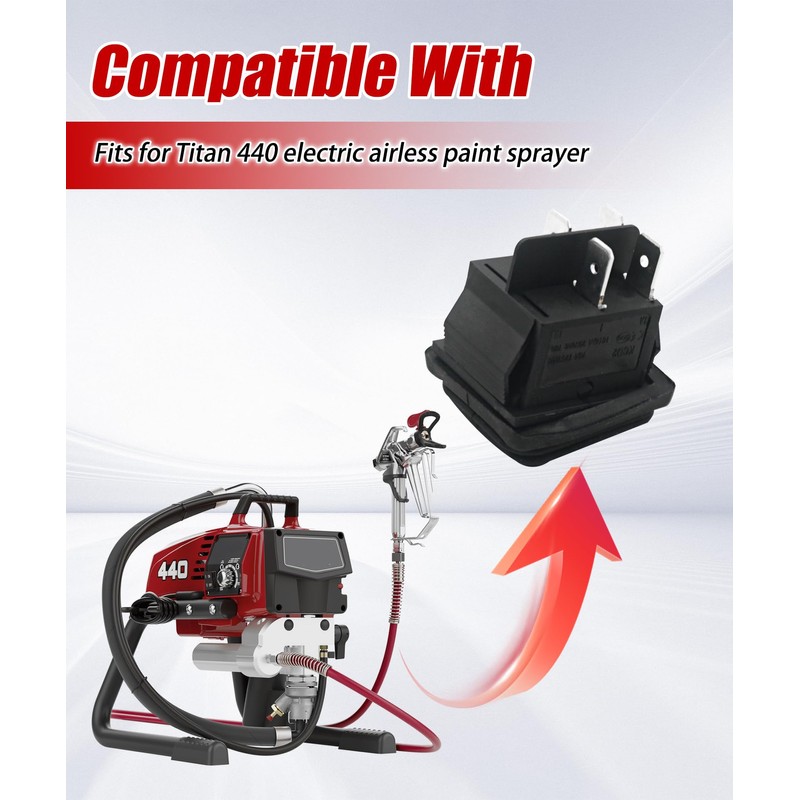 704-380 Rocker Switch Replacement for Titan 44 Electric Airless Paint