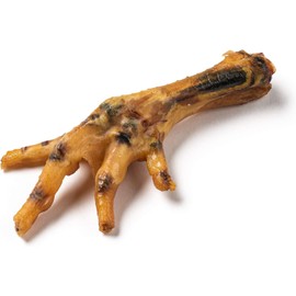 Jack&Pup Dried Chicken Feet Dog Treats | 100% Natural, Fully Digestible, Dehydrated Chicken Feet for Dogs High Protein, Joint Support (20 Pack) Economical Alternative to Duck Foot and Pig Ears