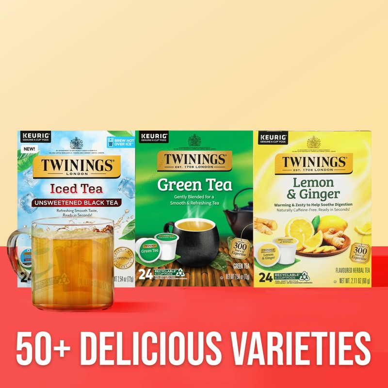 Twinings Green Tea K-Cup Pods for Keurig, 24 Count (Pack