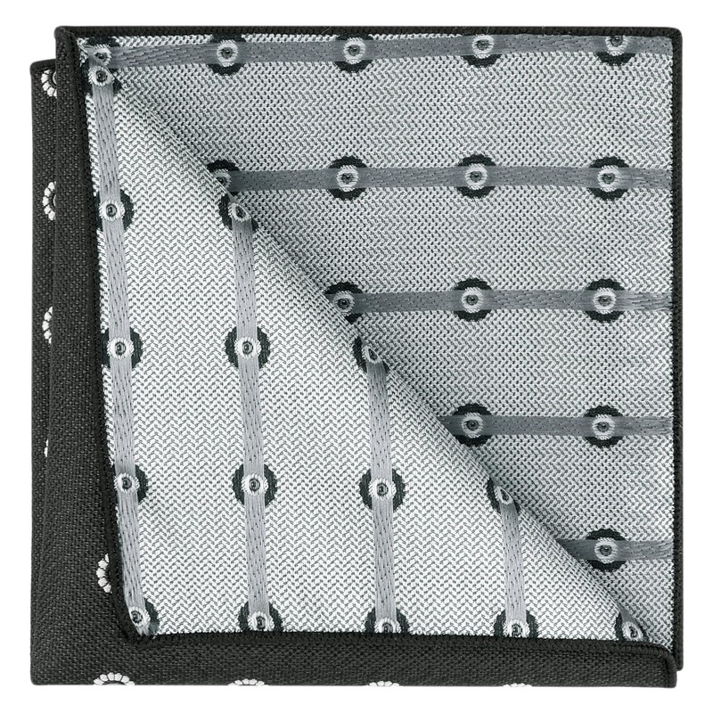 Elerevyo Men's Jacquard Patterned Classic Pocket Squares for Formal Tuxedo