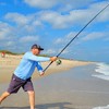 SHOUDE 9FT 4-Piece Travel Surf Fishing Rod, Saltwater Spinning Pole