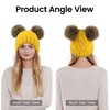 Arctic Paw Winter Cable Knit Fleece Lined Pom Pom Beanie