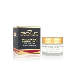 Gold Cosmetics & Skin Care Pomegranate & Mineral Skincare, with Collagen, for Glowing Skin (Day Cream, 50 ml)