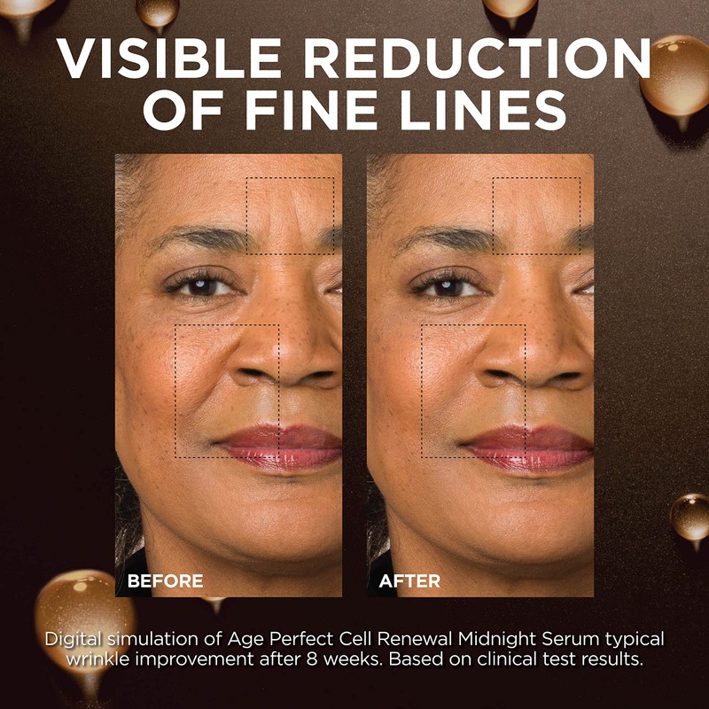 L'Oreal Paris Age Perfect Anti-Aging Midnight Face Serum, Reduce Wrinkles