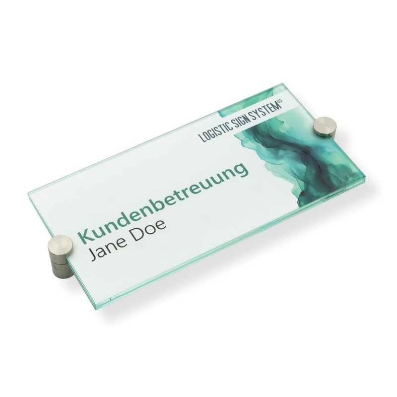Logistic Sign System Glass Door Sign, Vitrum K2, Clamp Holder