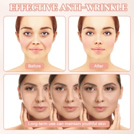 Face Lifting Tape, 2 Rolls, Face Tape Lifting Pink Face for Firmer Skin, Face Tape Against Wrinkles for Face Contouring, Face, Forehead, Eyes and Mouth Area